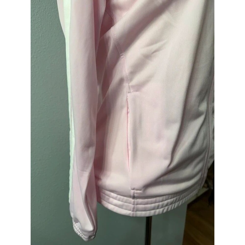Adidas Dayready Track Jacket in Clear Pink Large NWT - Picture 4 of 7